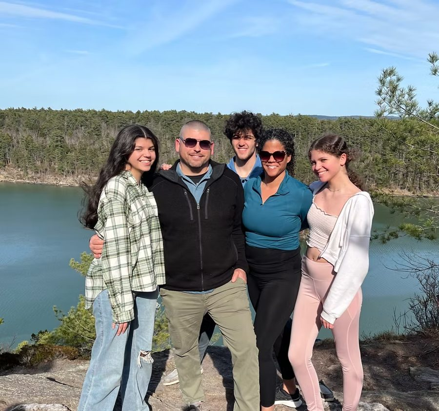 Albert Joy with family